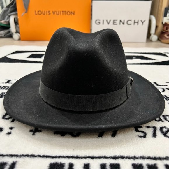 Noir Rancher - Wool Felt Fedora Hat (Black) | Lack of Color [US] Cov.ver 100% Wool Waterproof Wide Brim Black Fedora Hat